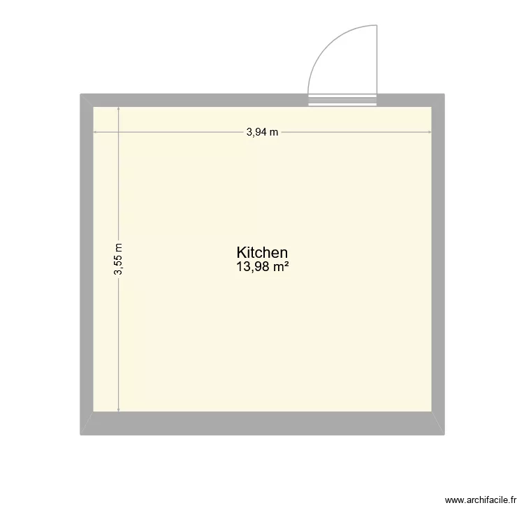 KitchenOne. Grundriss mit 1 und 14 m² KitchenOne. Grundriss mit 1 und 14 m²