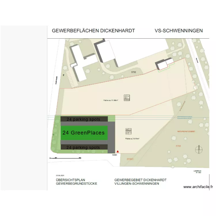 Villingen Schwennningen. Grundriss mit 