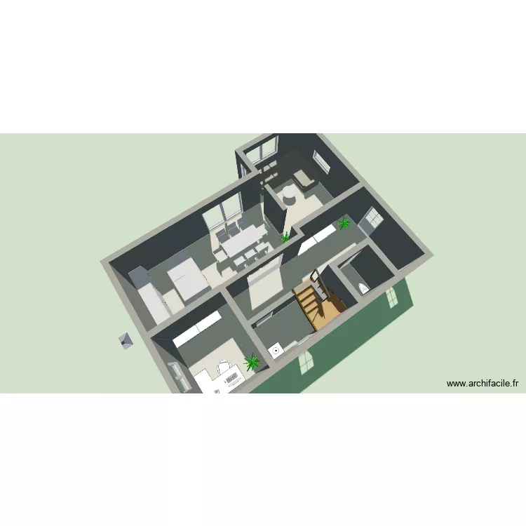 Malli 3. Grundriss mit 4 und 68 m² Malli 3. Grundriss mit 4 und 68 m²