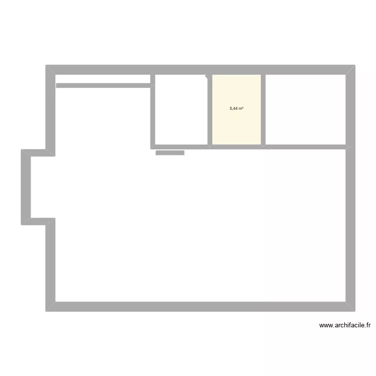 bernd2. Grundriss mit 1 Raum und 5 m²