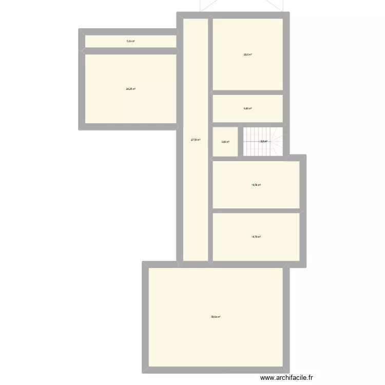 Barckhausstr 15. (OG 4.6). Grundriss mit 21  und 380 m²