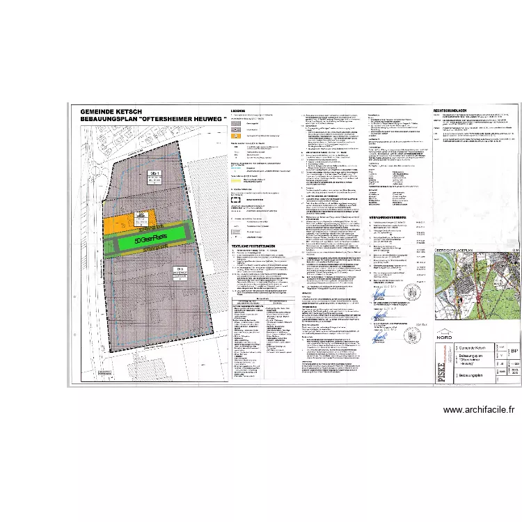 Ketsch. Grundriss mit 