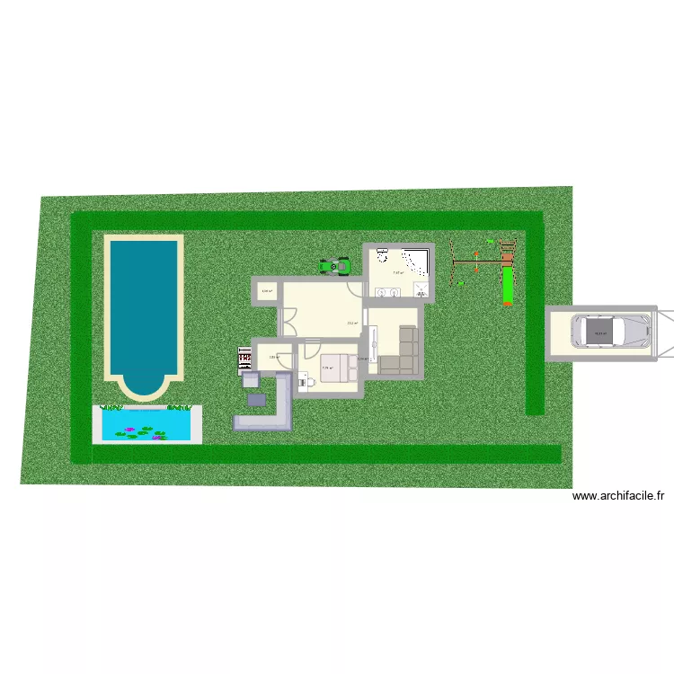 knutti. Grundriss mit 7 Räume und 51 m²