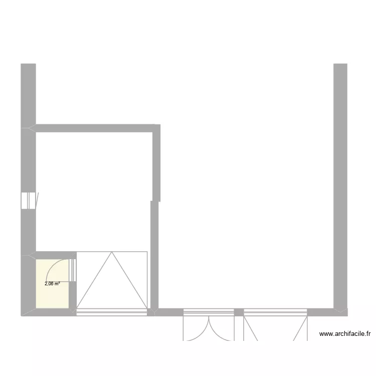 Kühnitzscher Dorfstr. 21. Grundriss mit 1 Raum und 2 m² Kühnitzscher Dorfstr. 21. Grundriss mit 1 Raum und 2 m²
