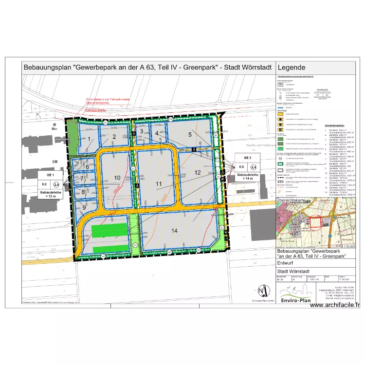 W&ouml;rrstadt. Grundriss mit 
