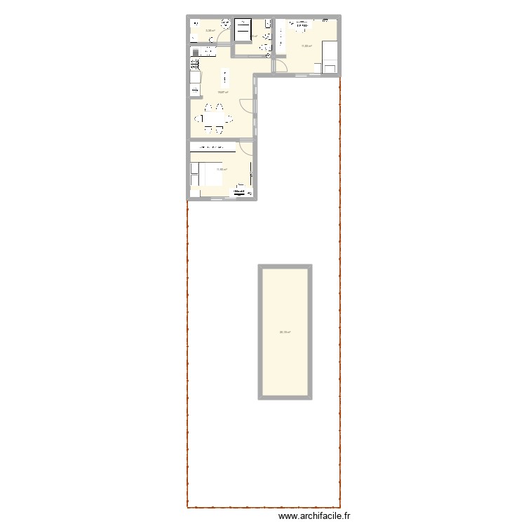 baigorria casa 3. Plano de 0 habitación y 0 m2