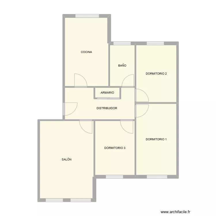 LA LLANA CALLE TAUSTE - EJEA. Plano de 