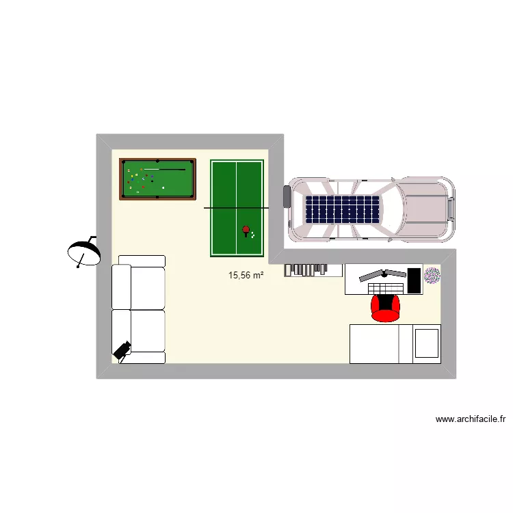 A gamer room. Plano de A gamer room. Plano de