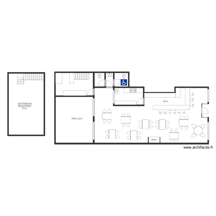 01839Bodega. Plano de 