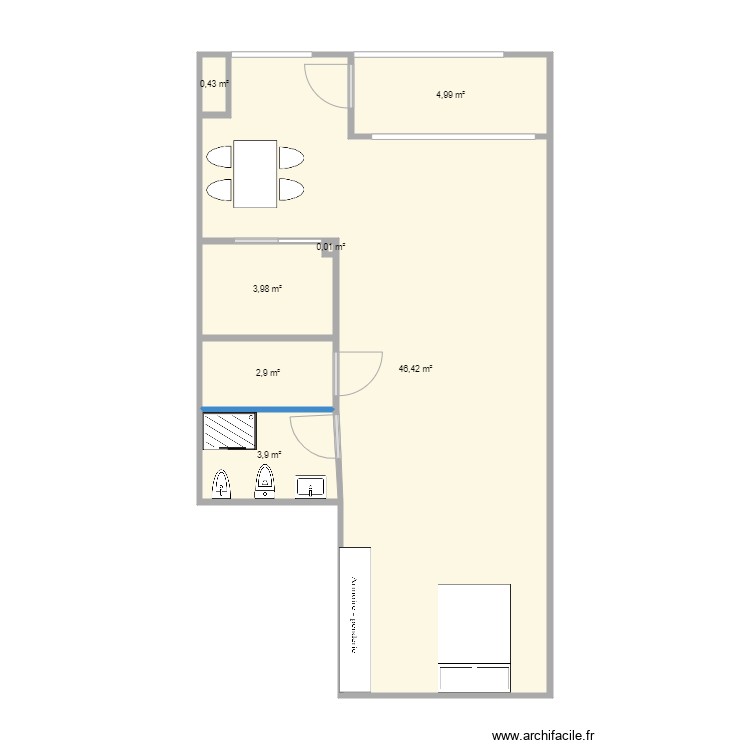 Plano 3. Plano de 0 habitación y 0 m2 Plano 3. Plano de 0 habitación y 0 m2