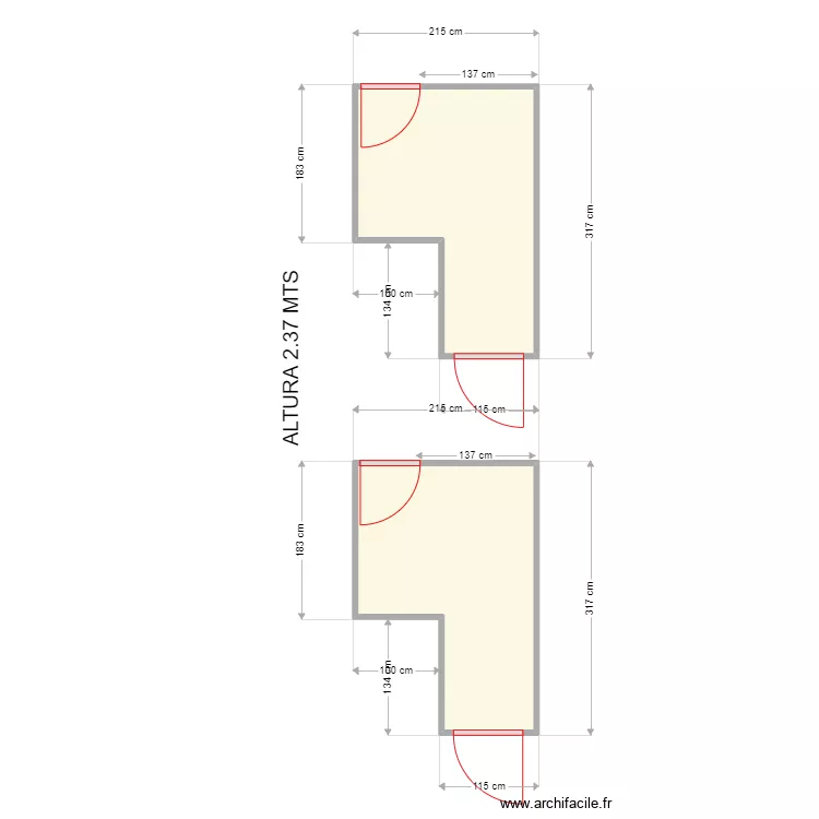FABRICIO COCINA. Plano de FABRICIO COCINA. Plano de