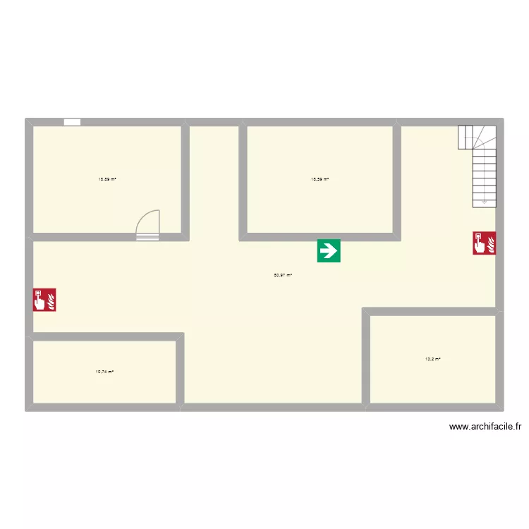 p baja. Plano de 5 habitaciones y 142 m²