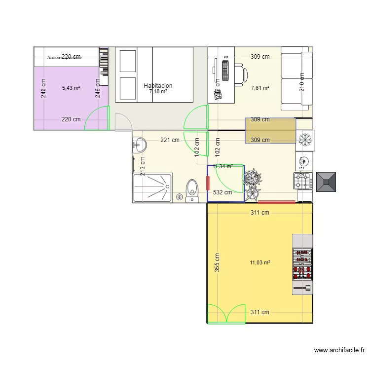 Polita casa plano todo agregado. Plano de 
