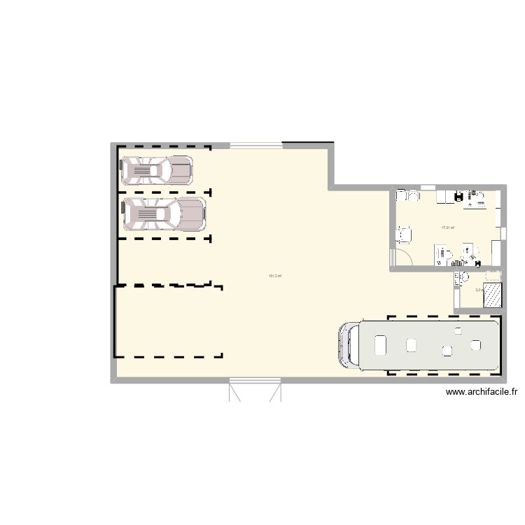 tjoan. Plano de 0 habitación y 0 m2