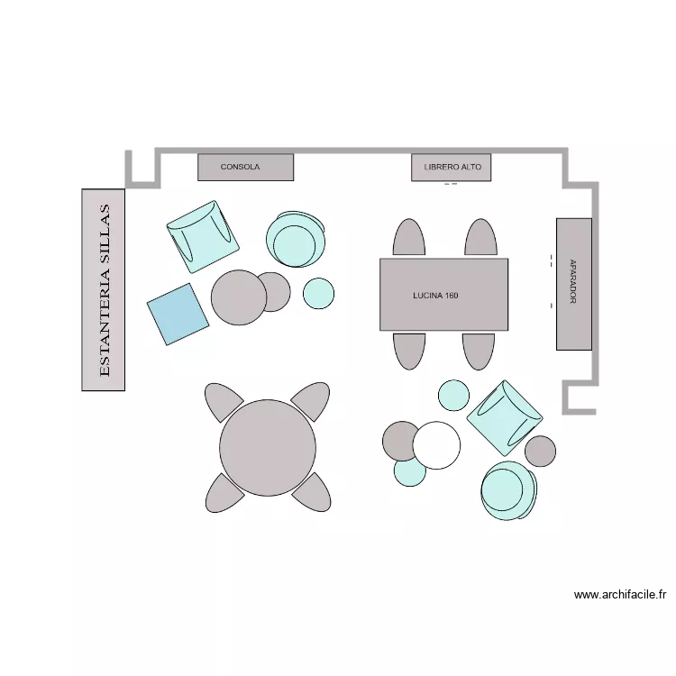 EL TAVOLINO TAVODECOR. Plano de EL TAVOLINO TAVODECOR. Plano de
