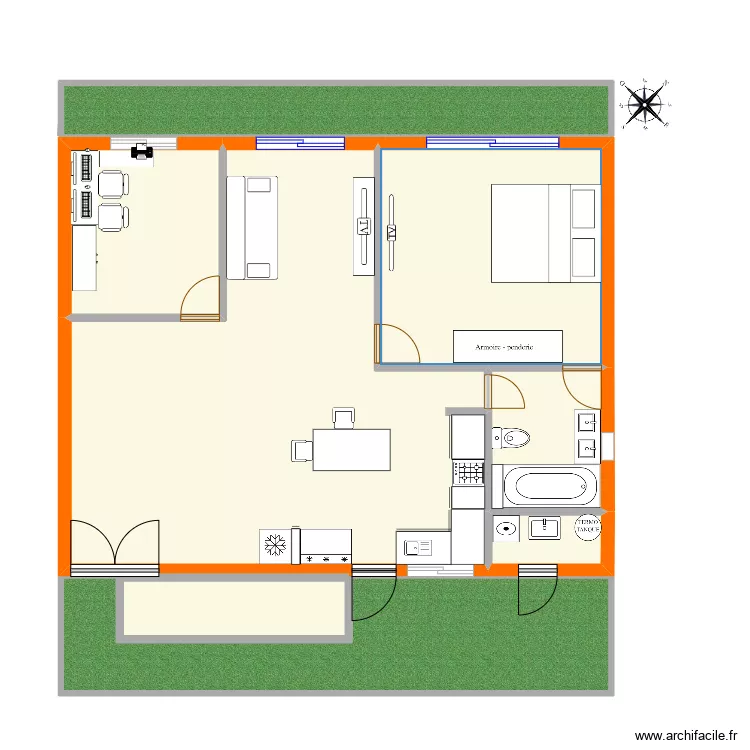 ca&ntilde;erias. Plano de 