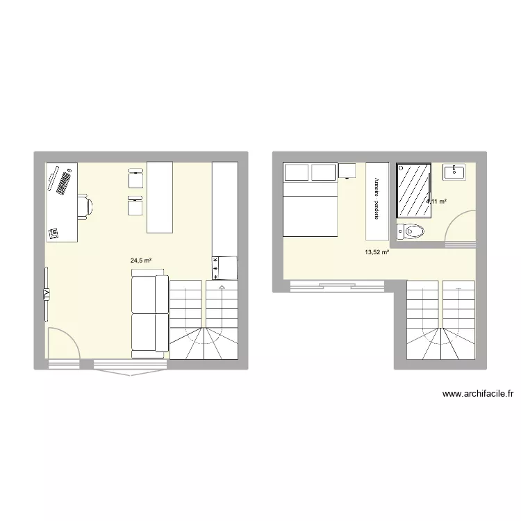 tieta 2. Plano de 3 y 42 m² tieta 2. Plano de 3 y 42 m²