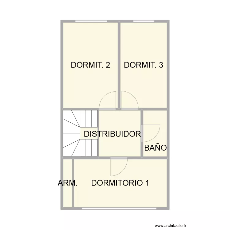 PLANTA 1 DUPLEX . Plano de 