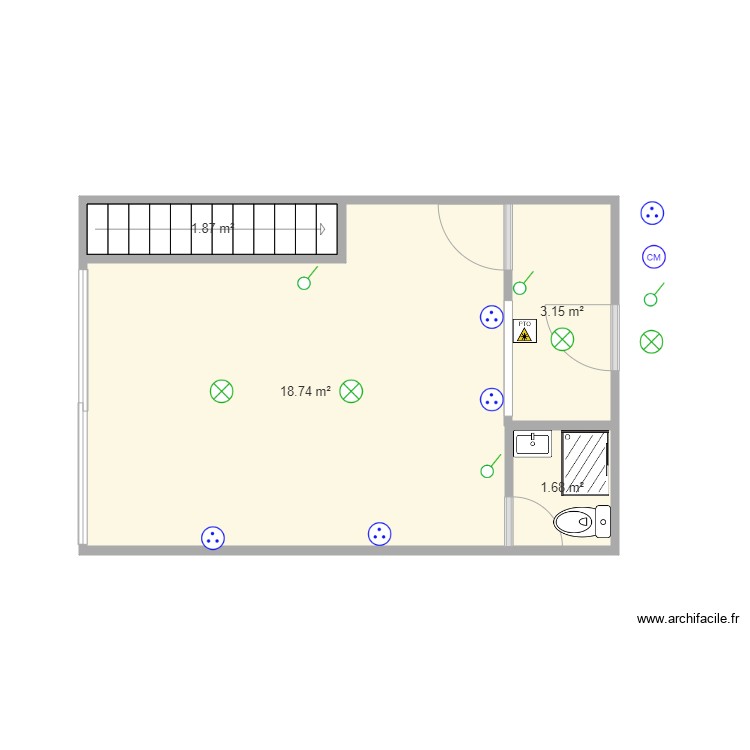 Garaje. Plano de 0 habitación y 0 m2 Garaje. Plano de 0 habitación y 0 m2