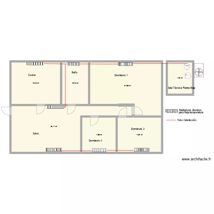 Aeropuerto. Plano de 
