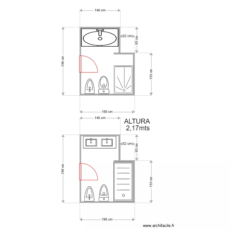 MAITE CASTELLO BA&Ntilde;O GRANDE. Plano de 