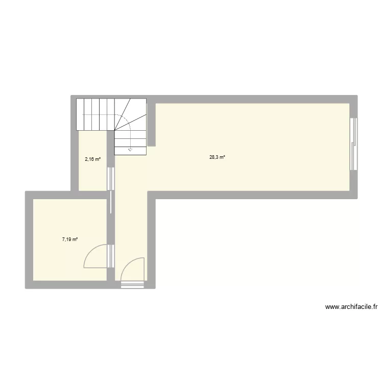 CASA NUEVA. Plano de 3 Habitaciones y 38 m² CASA NUEVA. Plano de 3 Habitaciones y 38 m²