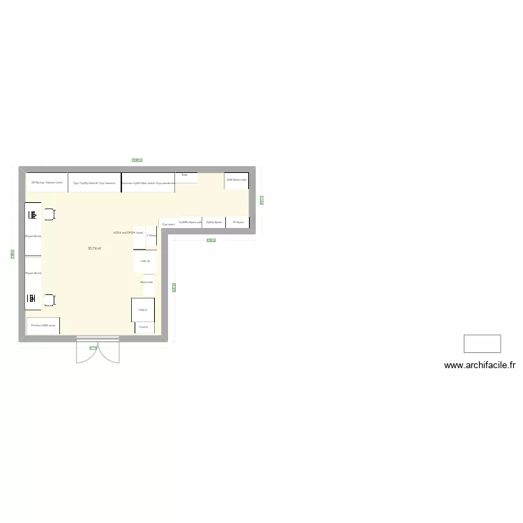 Repair Area. Plano de 