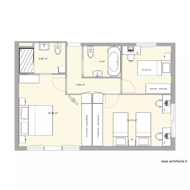Collbato HABITACIONS 01. Plano de 