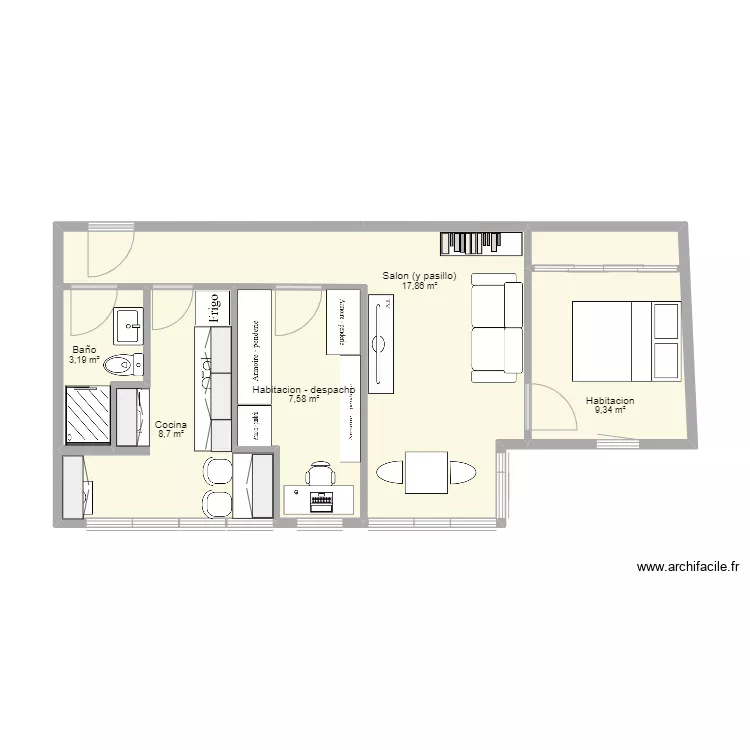 Alhambra 2 piso 1. Plano de Alhambra 2 piso 1. Plano de