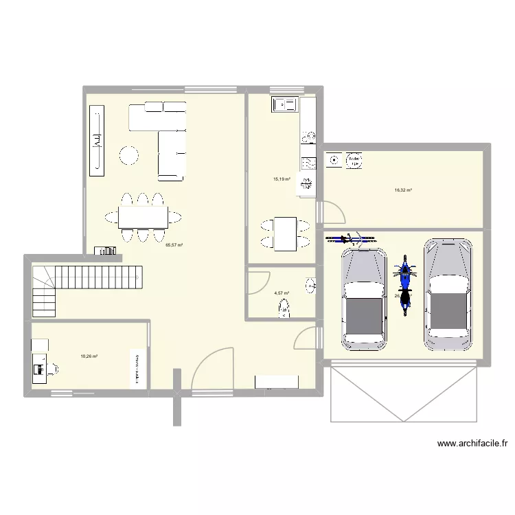 Primera planta Casa. Plano de 