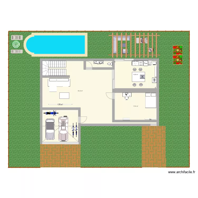 mi casa. Plano de mi casa. Plano de