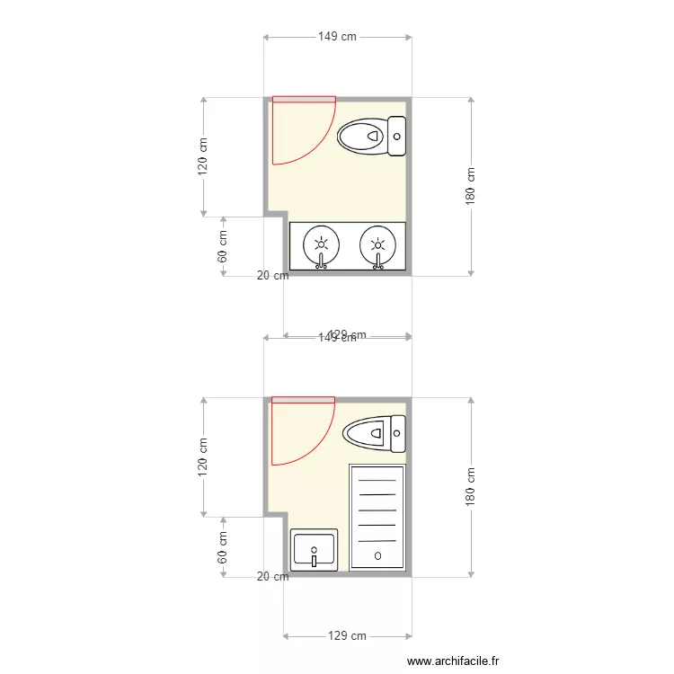 JAVIER CARRIZOSA BA&Ntilde;O SUITTE. Plano de 