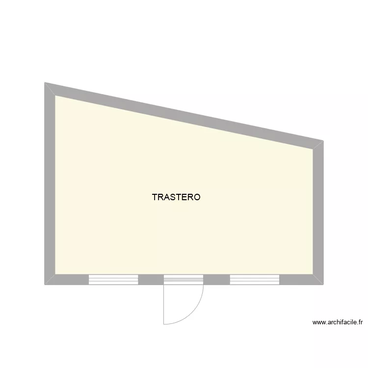 TRASTERO SAN JUAN EJEA . Plano de 