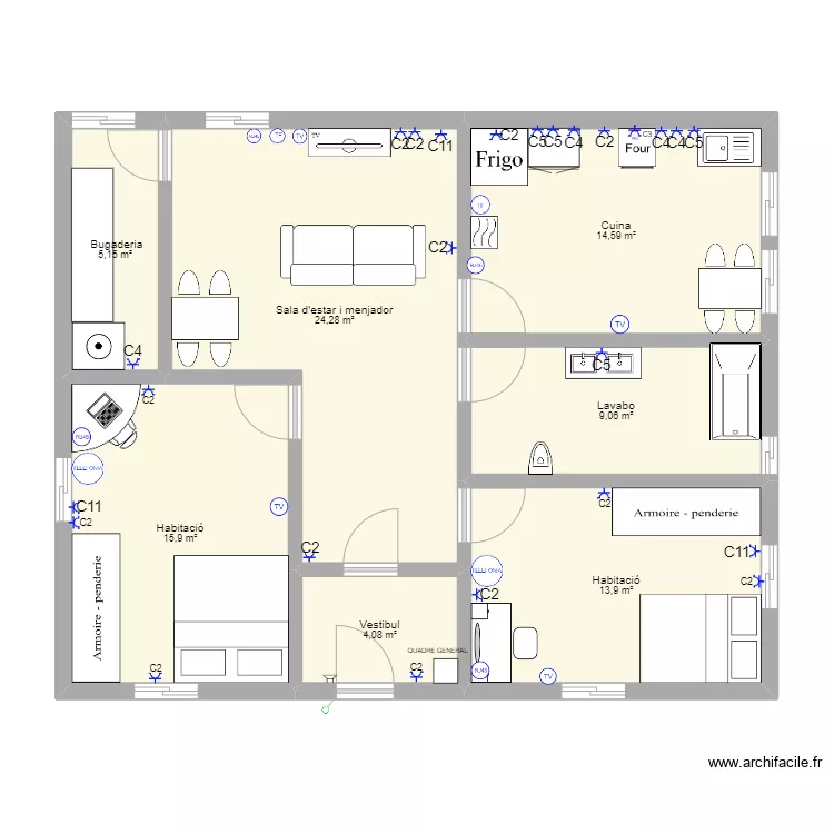 Sintesi casa circuits. Plano de Sintesi casa circuits. Plano de