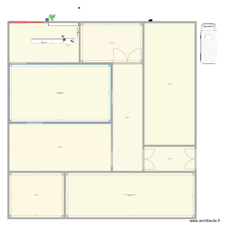 panaderia white house. Plano de 