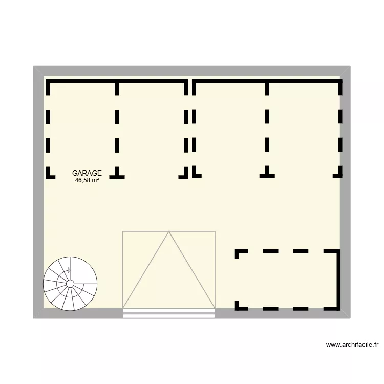 GARAGE. Plano de 1 Sala y 47 m²