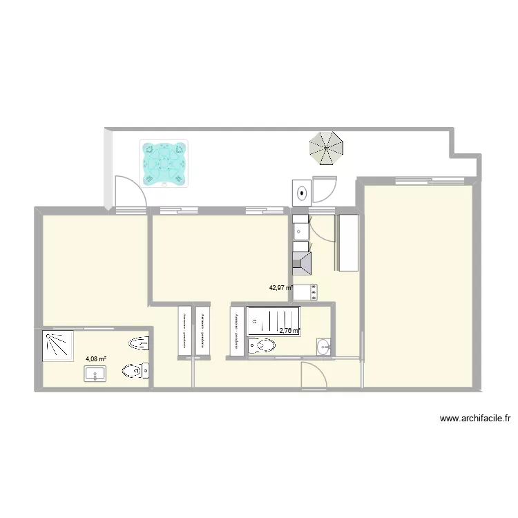 Emperador. Plano de 3 y 50 m² Emperador. Plano de 3 y 50 m²