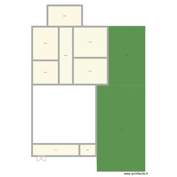 tecno. Plano de 8 Habitaciones y 181 m² tecno. Plano de 8 Habitaciones y 181 m²