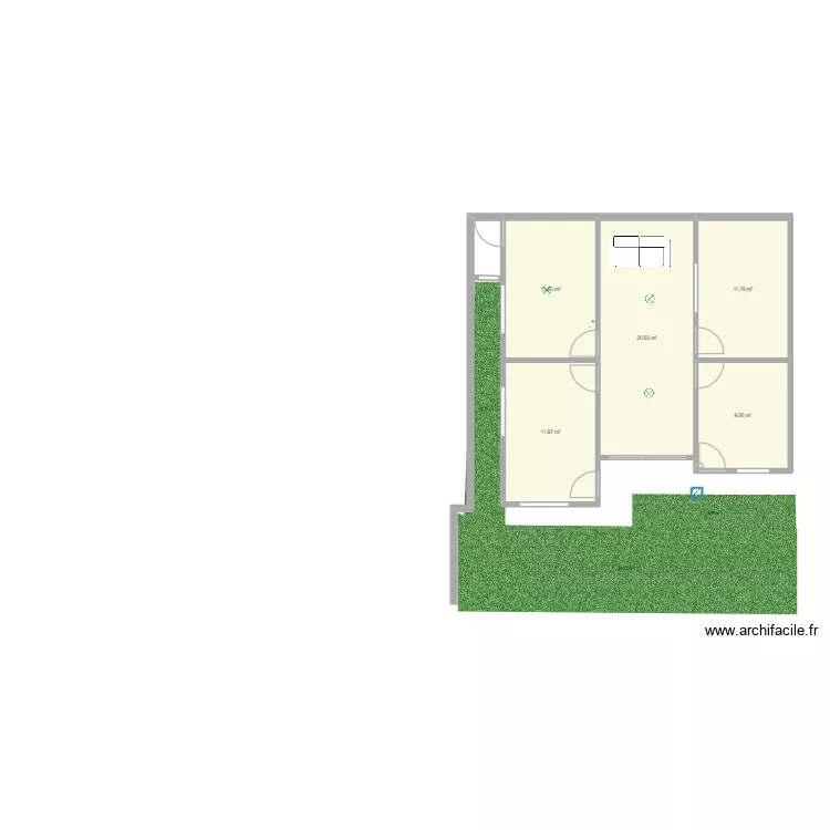 CASA HECTOR mejorado. Plano de 