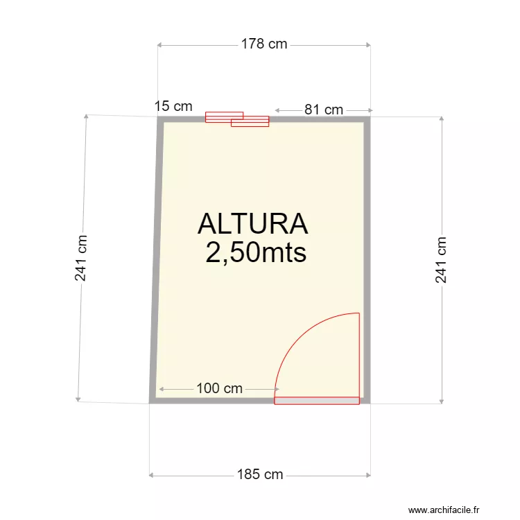 CARLOS JIMENEZ COCINA. Plano de 