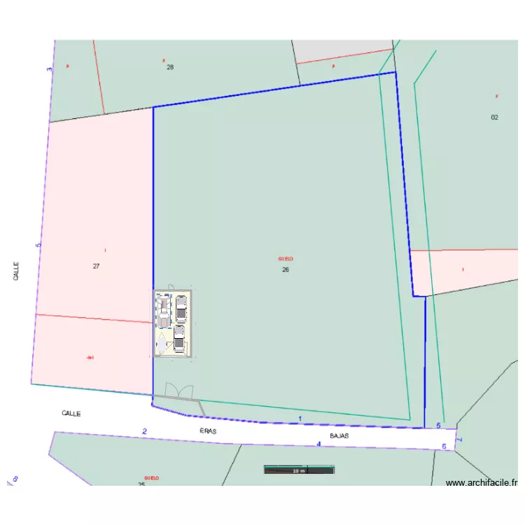 garajecampillos1000separado. Plano de 