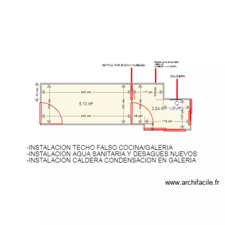 ELISABETH MORENO COCINA. Plano de 