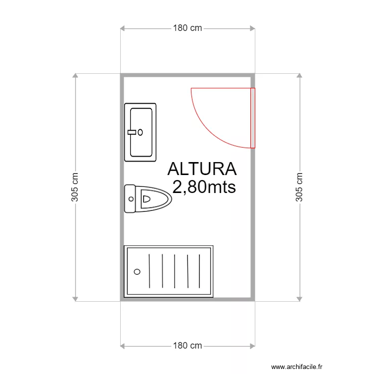 MONTSERRAT MIRAS BA&Ntilde;O SOTANO. Plano de 