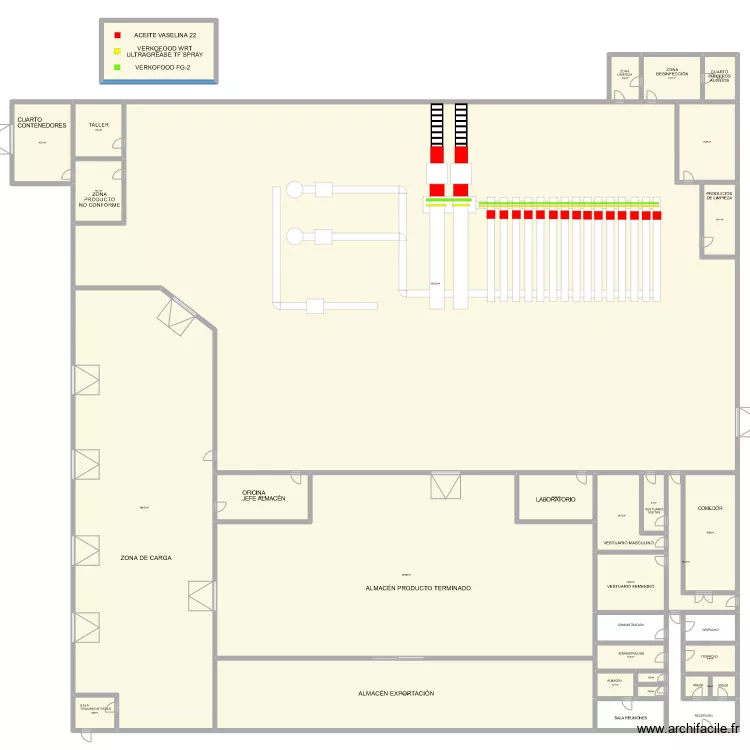 Canto zonas uso grasa alimentaria 2. Plano de 