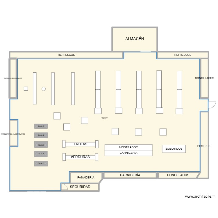 Supeco. Plano de 0 habitación y 0 m2