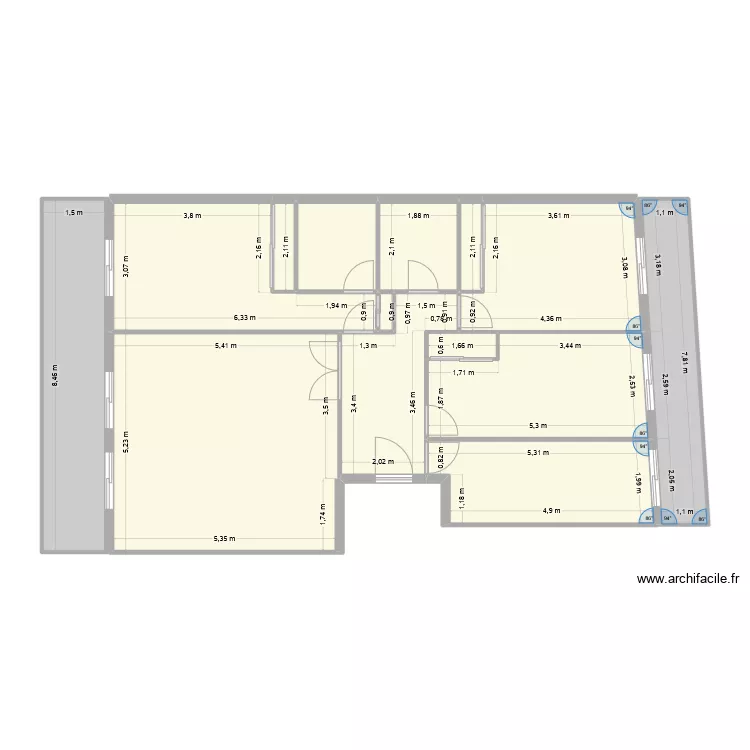 PASEO PAMPLONA_ACOTADO. Plano de 