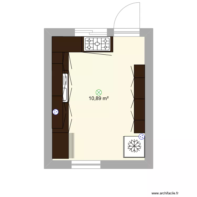COCINAaa2.1. Plano de 1 y 11 m² COCINAaa2.1. Plano de 1 y 11 m²