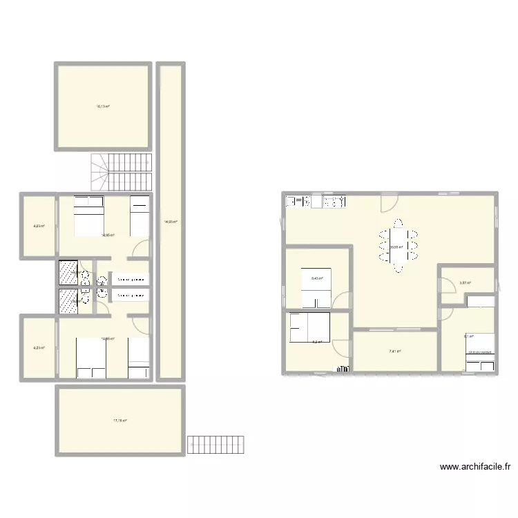 Casa t&iacute;as Tolot&aacute; mlsc. Plano de 