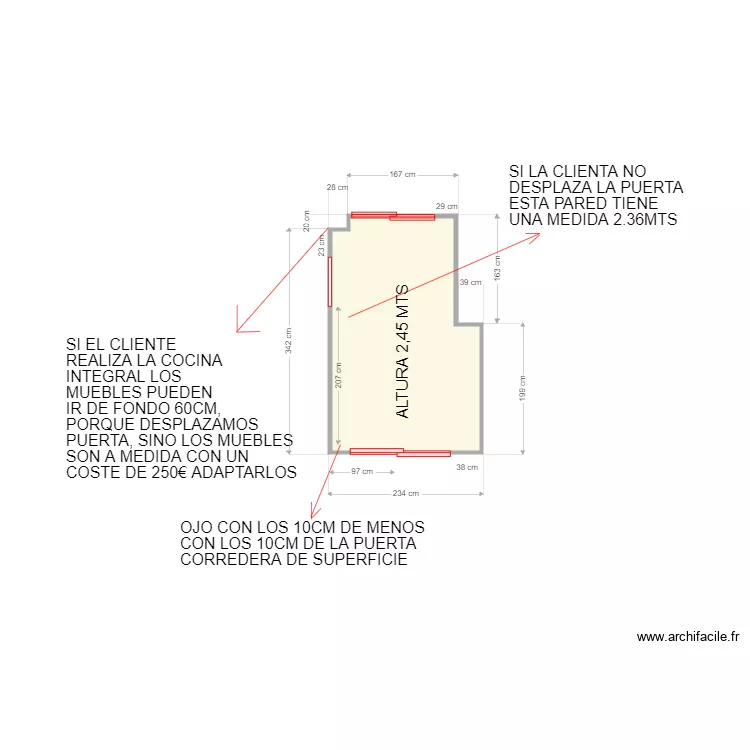 RAMSES COCINA. Plano de 
