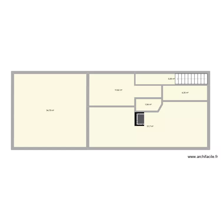 Casa. Plano de 6 y 89 m² Casa. Plano de 6 y 89 m²